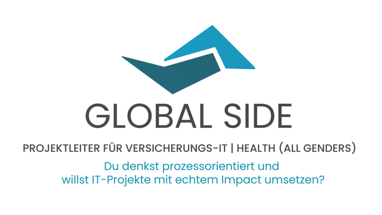 Vorschaubild Video zur Stelle IT Projektleitung bei GLOBAL SIDE